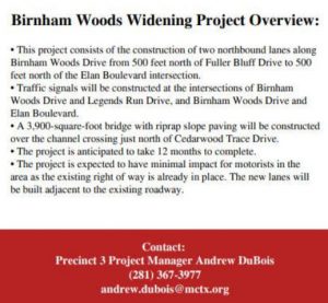Birnham Woods Widening Construction
