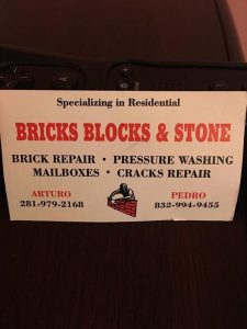 Brick & Stone repair The Woodlands