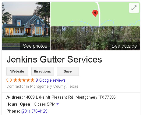 Jenkins gutter services Diamond Homes Realty