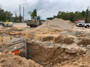Rayford Road drainage Construction Diamond Homes Realty